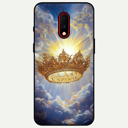  Heavenly Crown Light Glass Case For OnePlus 7 back cover – full design glossy printed glass finish