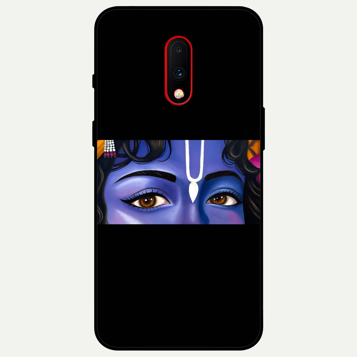  Krishna Eye Glass Case For OnePlus 7 back cover – full design glossy printed glass finish