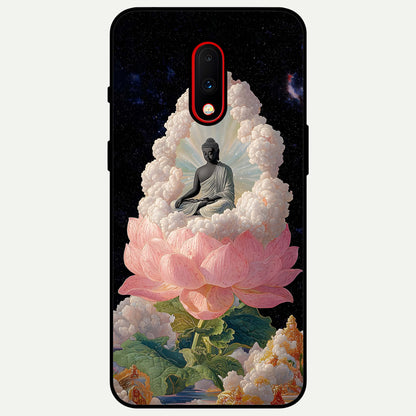  Lotus Divine Peace Glass Case For OnePlus 7 back cover – full design glossy printed glass finish