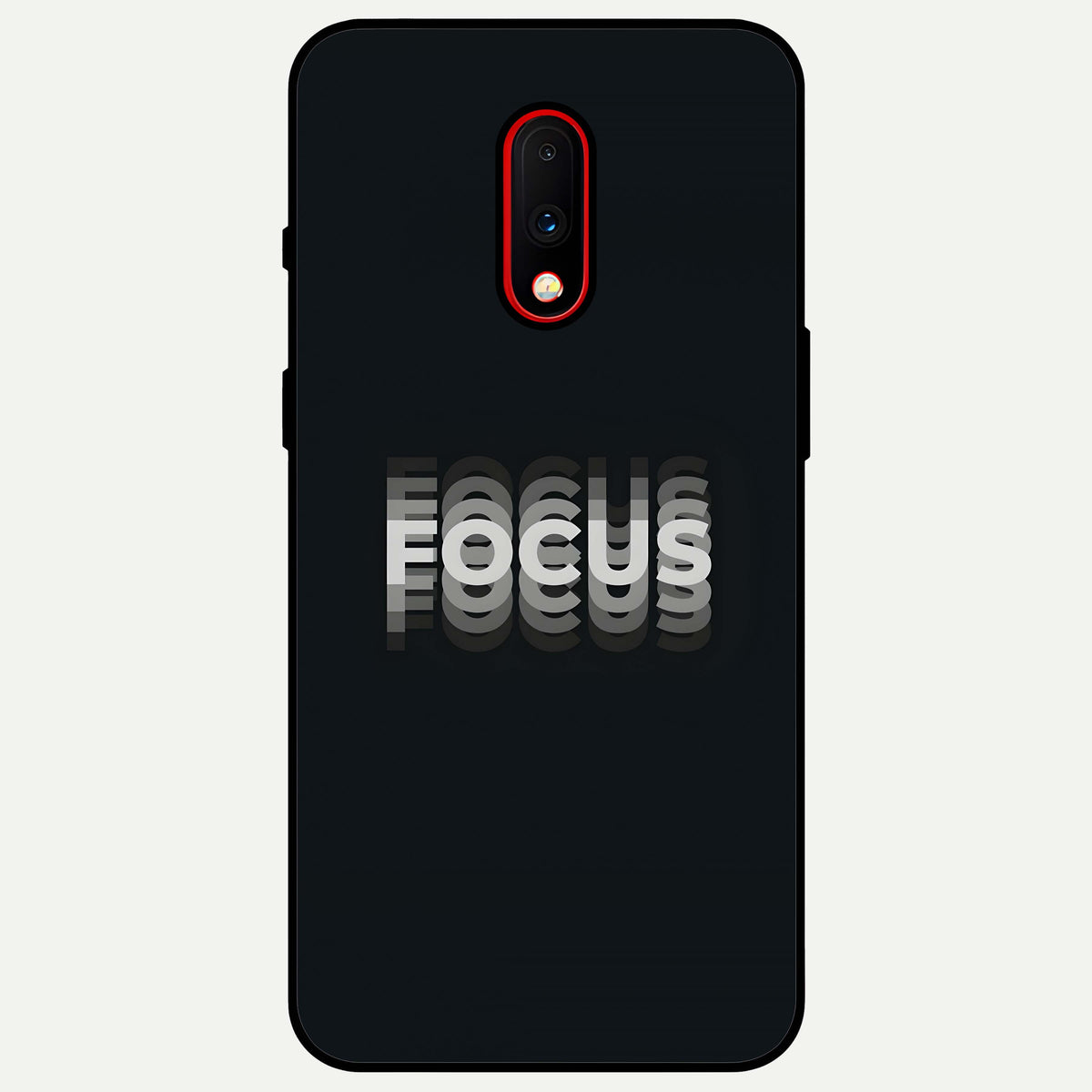  Mono Focus Vision Glass Case For OnePlus 7 back cover – full design glossy printed glass finish