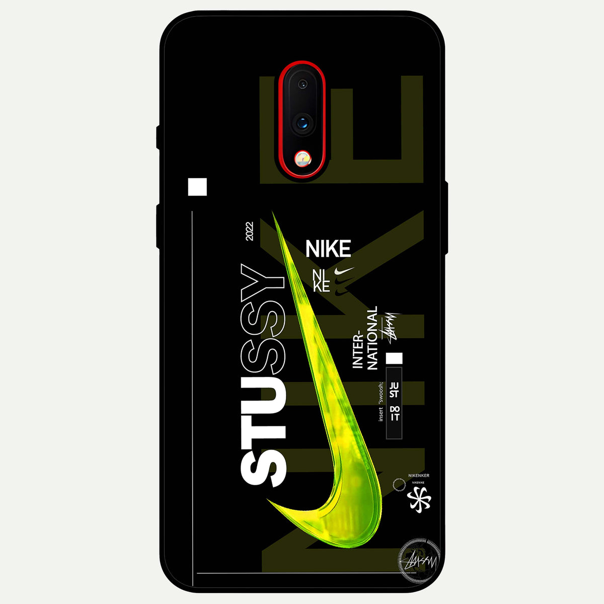  Neon Street Edition Glass Case For OnePlus 7 back cover – full design glossy printed glass finish