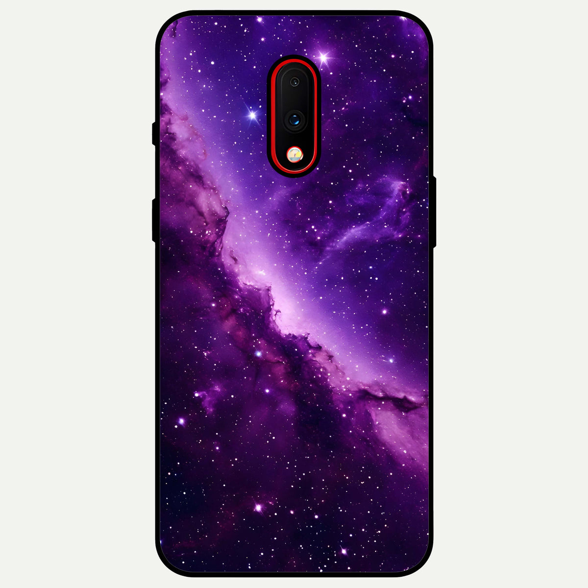  Purple Shade Sky Glass Case For OnePlus 7 back cover – full design glossy printed glass finish