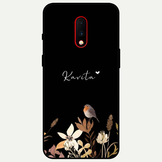  Quiet Garden Tune Custom Name Glass Case For OnePlus 7 back cover – full design glossy printed glass finish