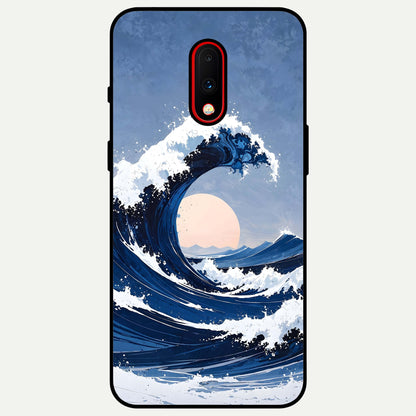  Rising Tide Power Glass Case For OnePlus 7 back cover – full design glossy printed glass finish