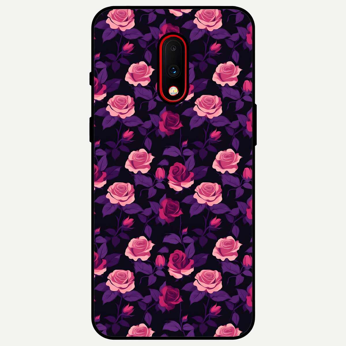  Rose Garden Twilight Glass Case For OnePlus 7 back cover – full design glossy printed glass finish