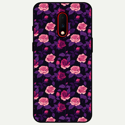  Rose Garden Twilight Glass Case For OnePlus 7 back cover – full design glossy printed glass finish