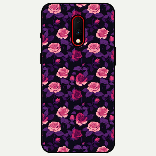  Rose Garden Twilight Glass Case For OnePlus 7 back cover – full design glossy printed glass finish
