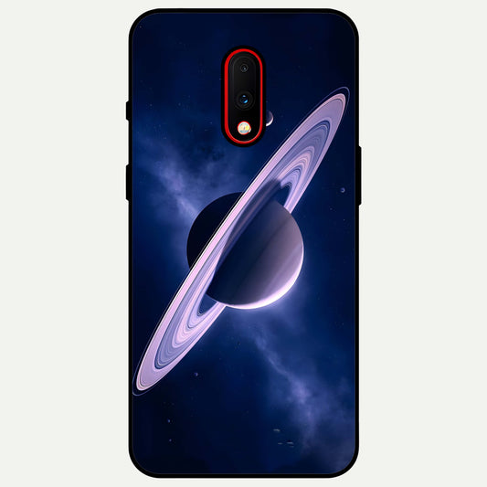  Saturn Ring Mystique Glass Case For OnePlus 7 back cover – full design glossy printed glass finish