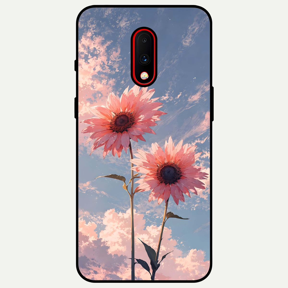  Sun Moon Balance Glass Case For OnePlus 7 back cover – full design glossy printed glass finish