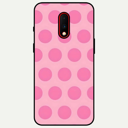  Sweet Dot Dreams Glass Case For OnePlus 7 back cover – full design glossy printed glass finish