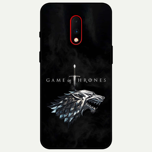  Throne Wolf Legacy Glass Case For OnePlus 7 back cover – full design glossy printed glass finish