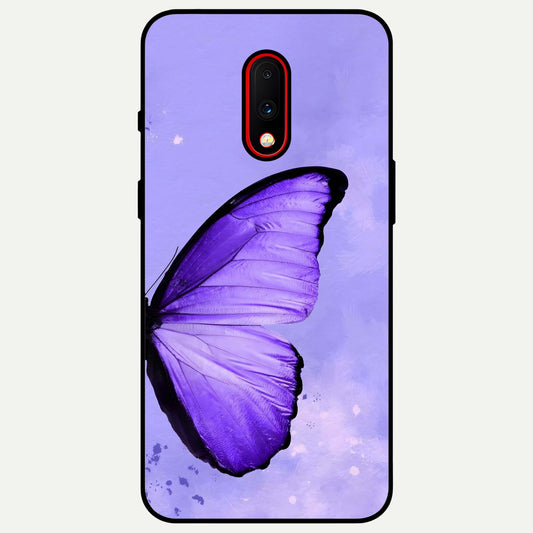  Violet Dream Wing Glass Case For OnePlus 7 back cover – full design glossy printed glass finish