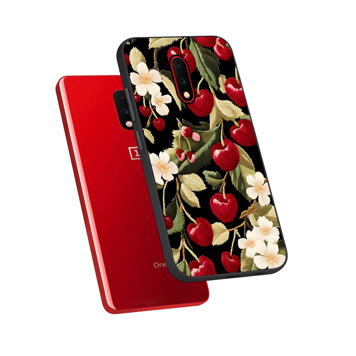  Blooming Spendor Bird phone case For OnePlus 7 showing premium glass back cover with detailed artwork