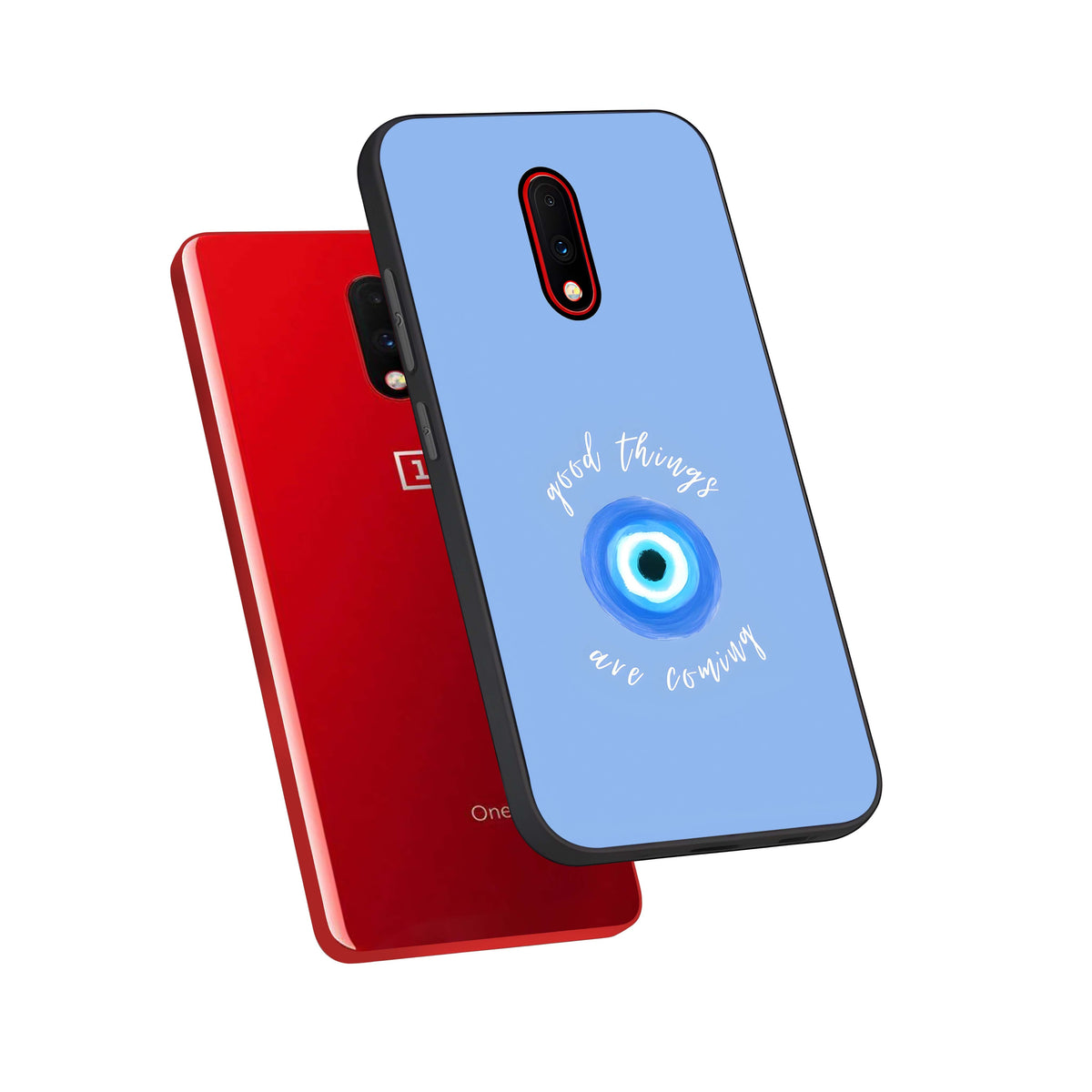  Bright Future Ahead phone case For OnePlus 7 showing premium glass back cover with detailed artwork