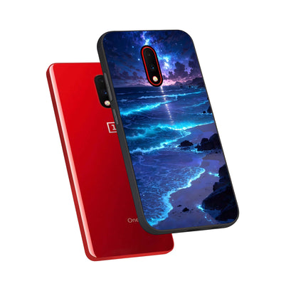  Classic Damn Look phone case For OnePlus 7 showing premium glass back cover with detailed artwork