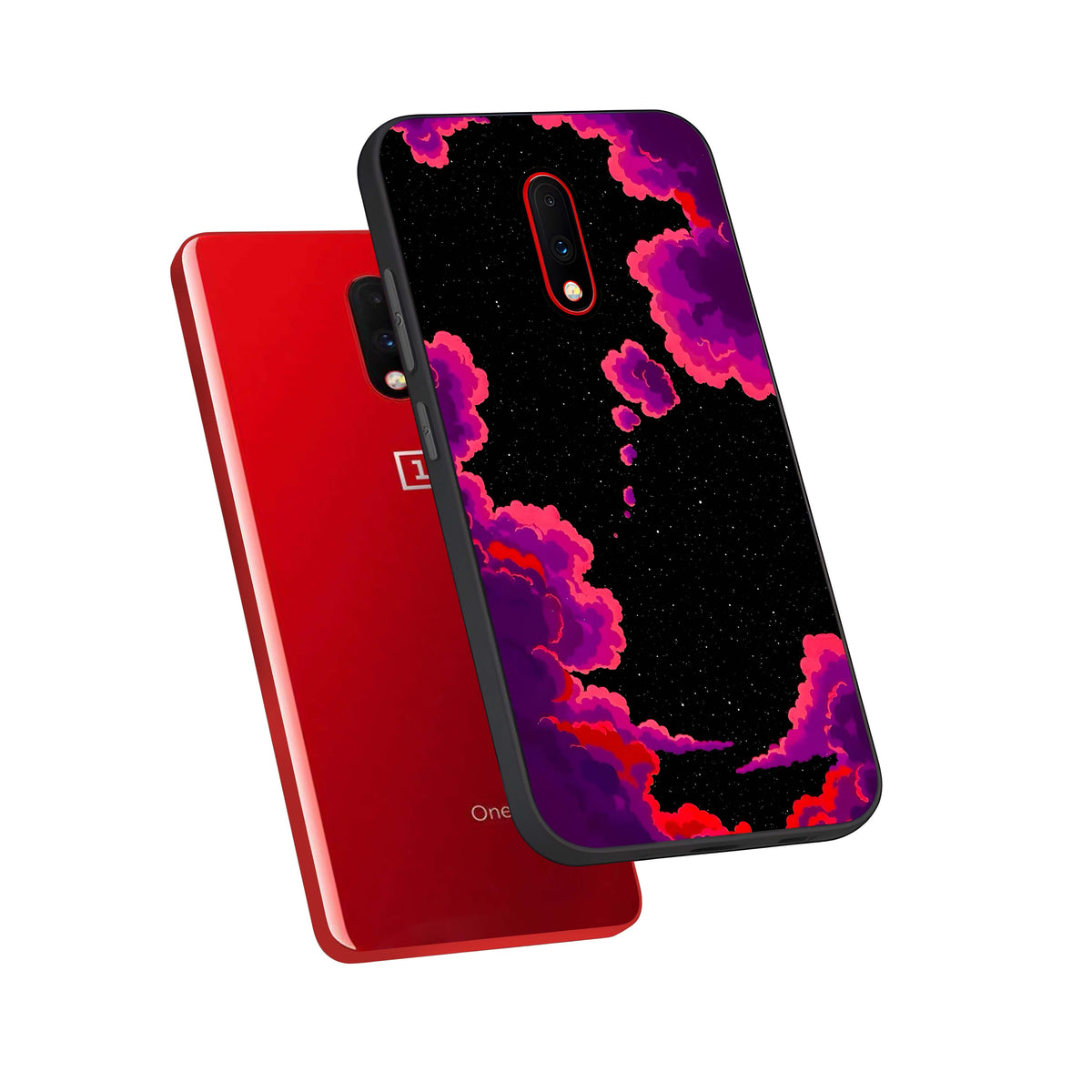  Galaxy Dream Frame phone case For OnePlus 7 showing premium glass back cover with detailed artwork