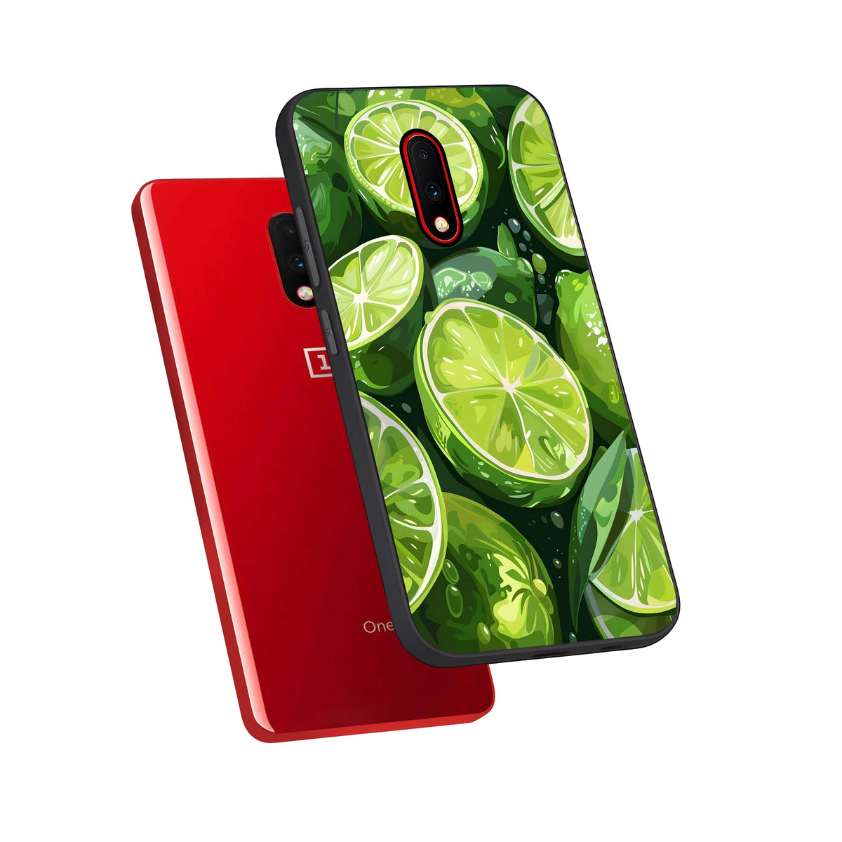  Green Kawasaki phone case For OnePlus 7 showing premium glass back cover with detailed artwork