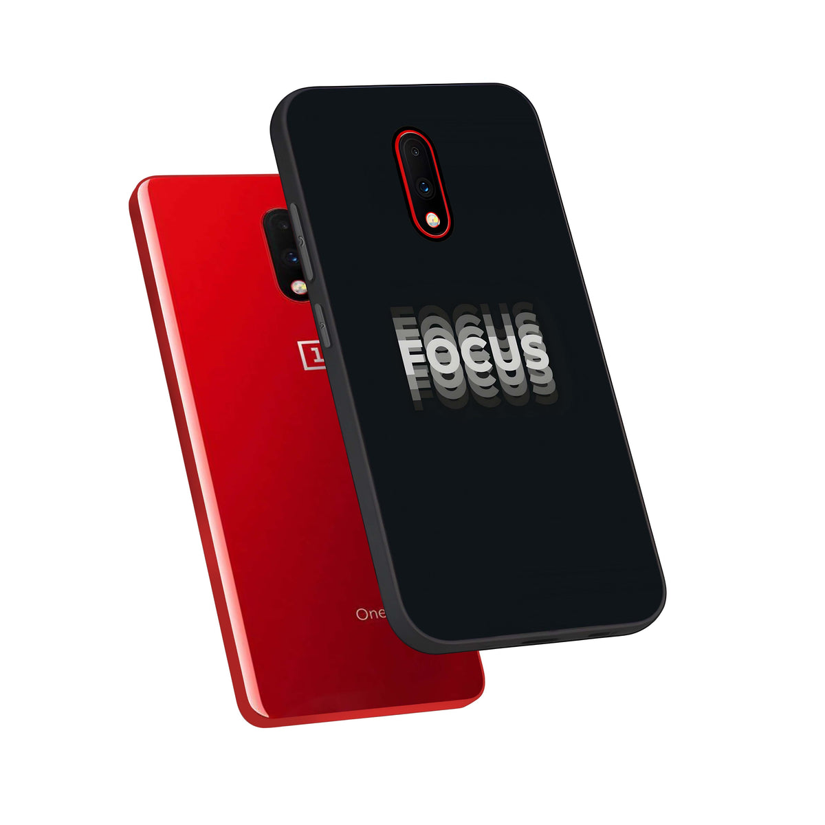  Mono Focus Vision phone case For OnePlus 7 showing premium glass back cover with detailed artwork
