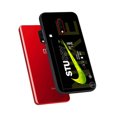  Neon Street Edition phone case For OnePlus 7 showing premium glass back cover with detailed artwork