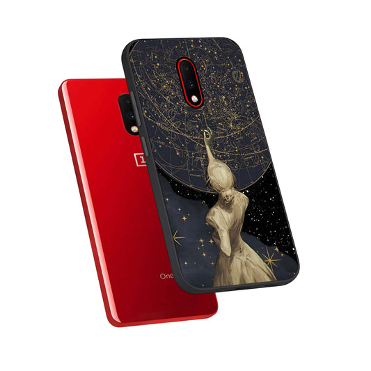  Taylor Swift Girl phone case For OnePlus 7 showing premium glass back cover with detailed artwork