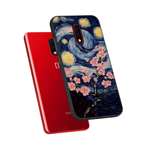  Van Gogh Scenery phone case For OnePlus 7 showing premium glass back cover with detailed artwork