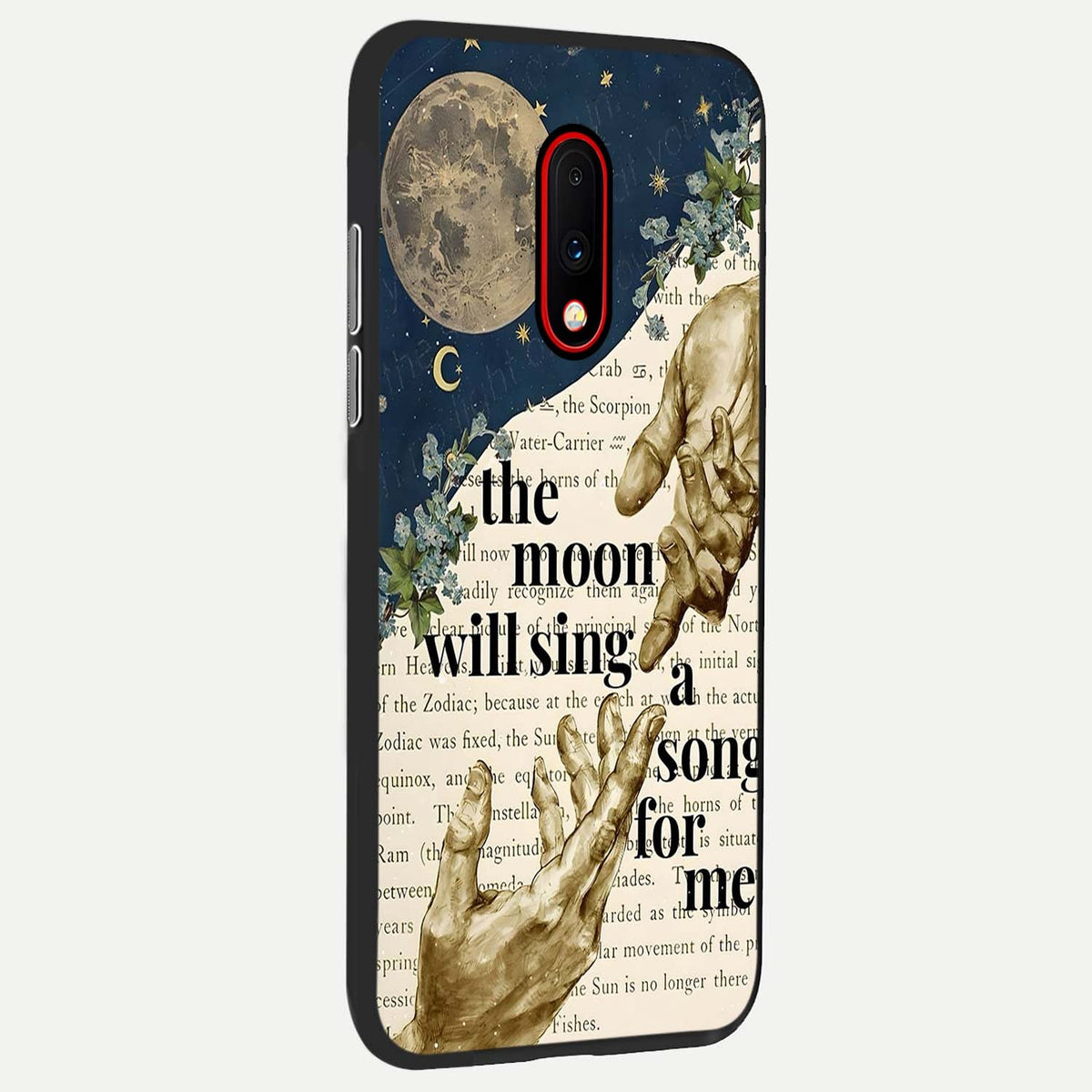  Aesthetic Divine back cover For OnePlus 7 slim fit glass case with vibrant aesthetic design
