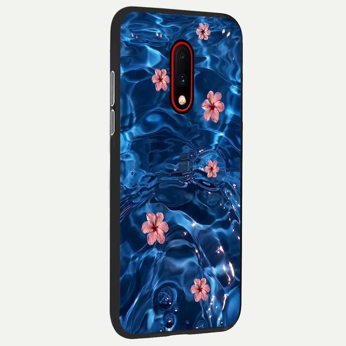  Bloom Thread Art back cover For OnePlus 7 slim fit glass case with vibrant aesthetic design