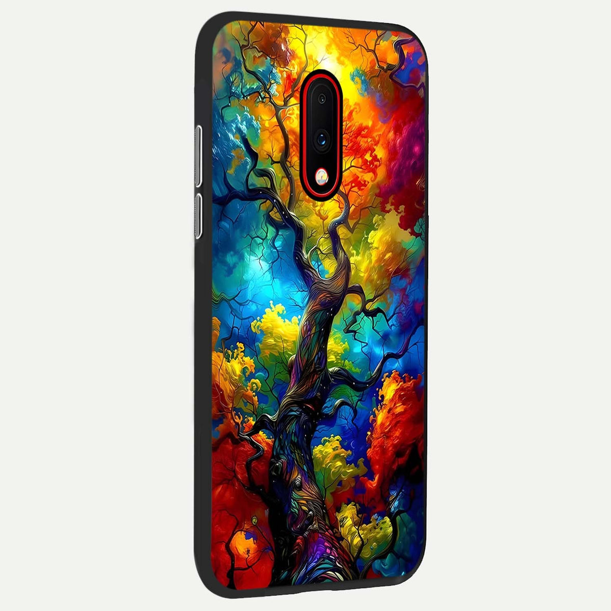  Colorful Soda Bottles back cover For OnePlus 7 slim fit glass case with vibrant aesthetic design