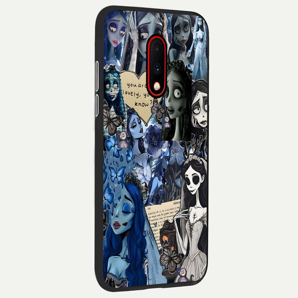  Corpse Bride Posters back cover For OnePlus 7 slim fit glass case with vibrant aesthetic design