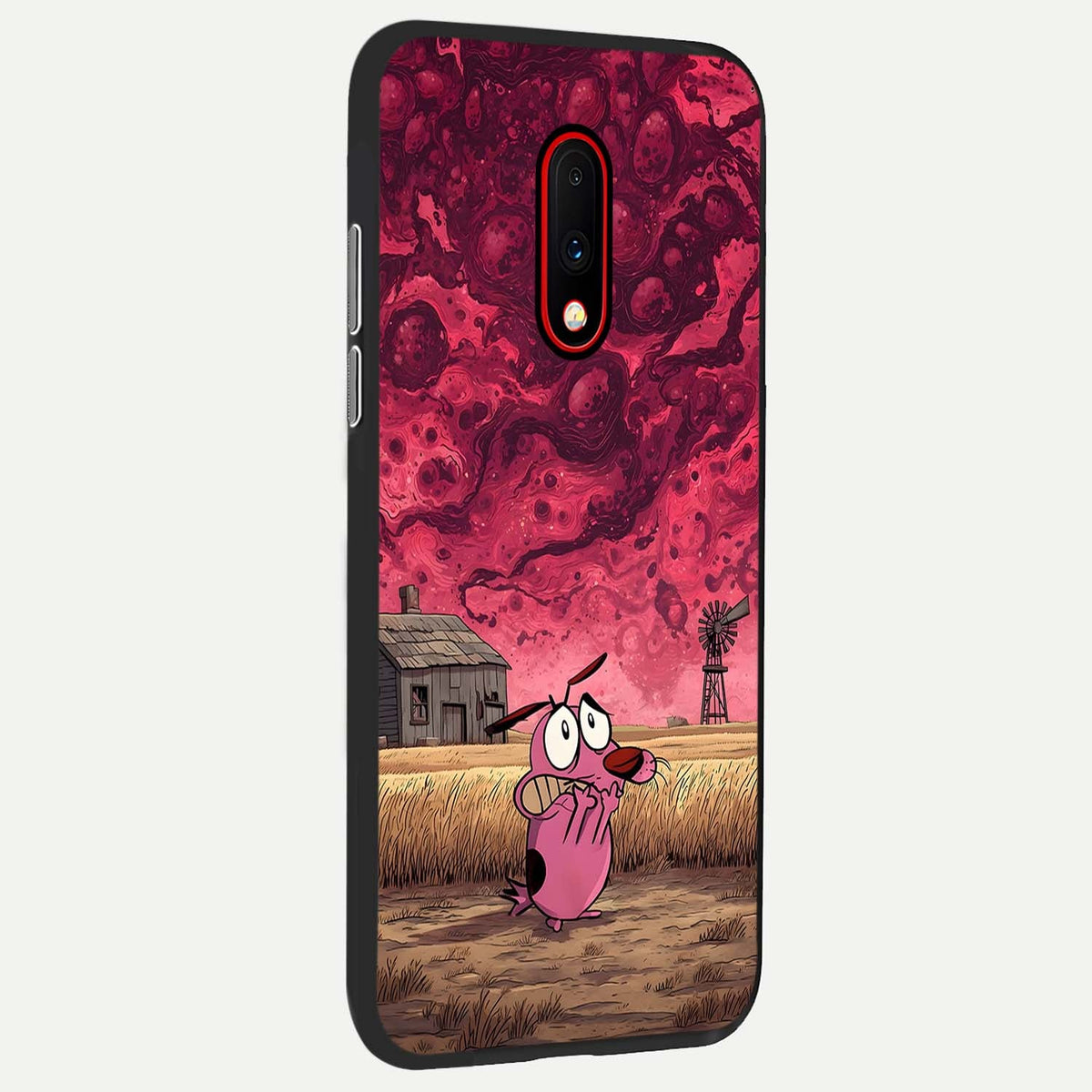  Courage Under Sky back cover For OnePlus 7 slim fit glass case with vibrant aesthetic design