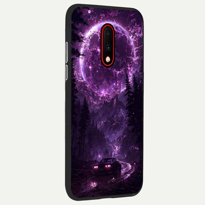  Eternal Cosmic Drive back cover For OnePlus 7 slim fit glass case with vibrant aesthetic design