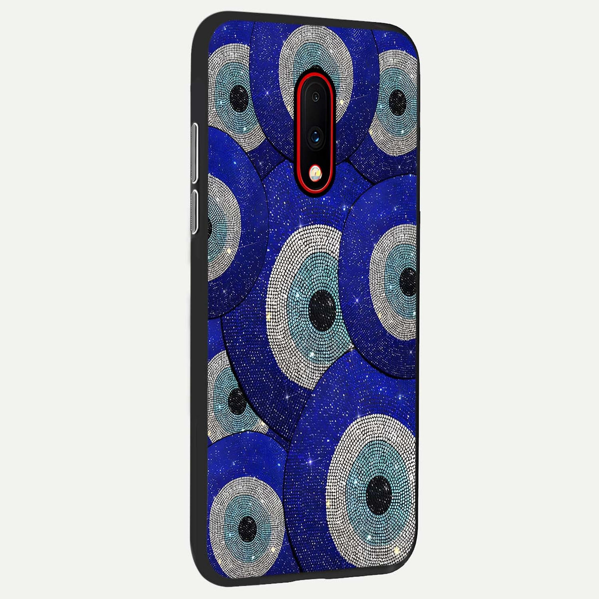  Galaxy Eye Flow back cover For OnePlus 7 slim fit glass case with vibrant aesthetic design