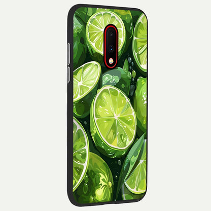  Green Kawasaki back cover For OnePlus 7 slim fit glass case with vibrant aesthetic design