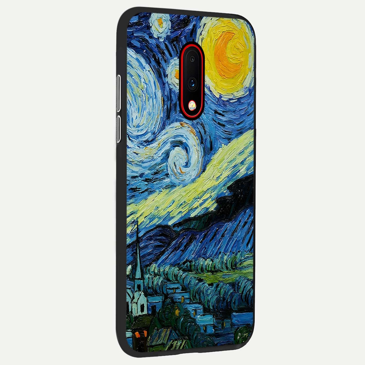  Inspired Van Gogh Art back cover For OnePlus 7 slim fit glass case with vibrant aesthetic design
