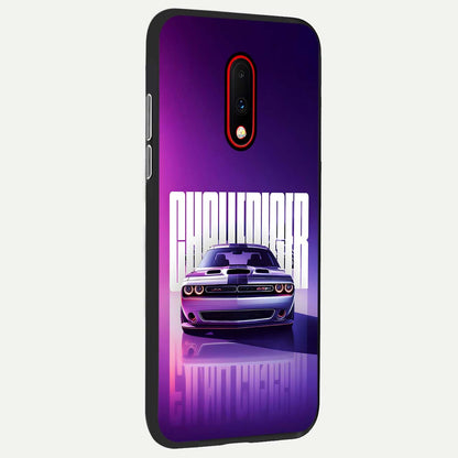  Midnight Muscle Ride back cover For OnePlus 7 slim fit glass case with vibrant aesthetic design