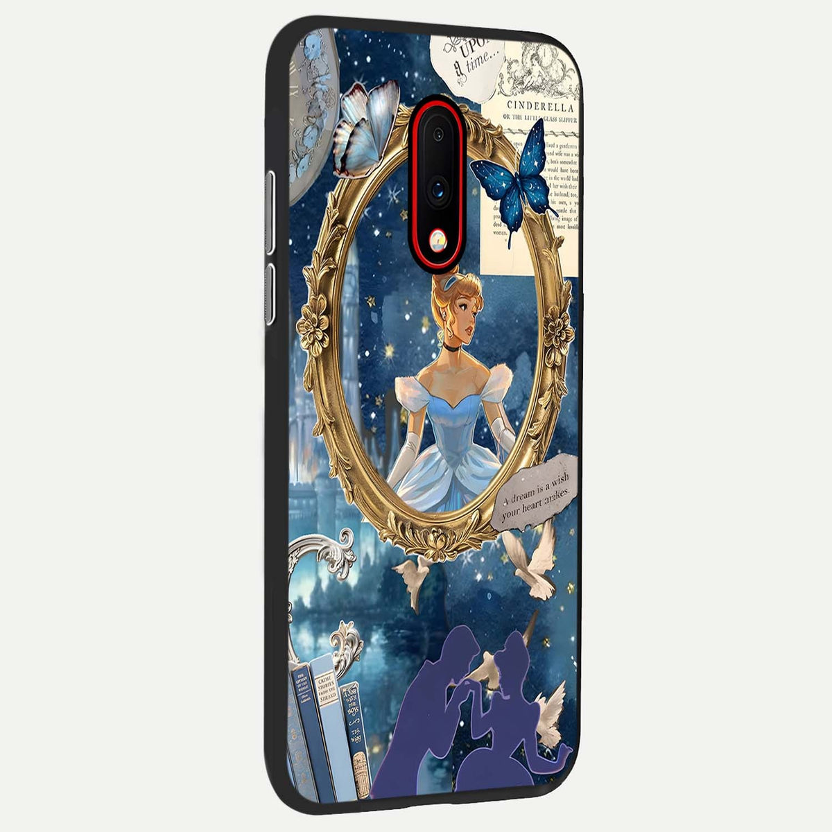  Midnight Queen back cover For OnePlus 7 slim fit glass case with vibrant aesthetic design