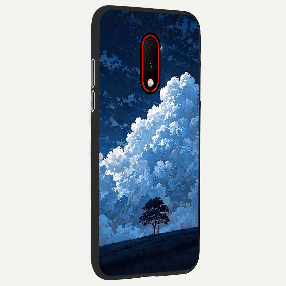  Midnight Sky Serenity back cover For OnePlus 7 slim fit glass case with vibrant aesthetic design