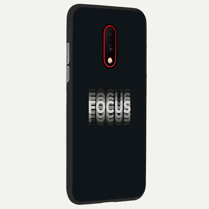  Mono Focus Vision back cover For OnePlus 7 slim fit glass case with vibrant aesthetic design