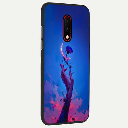  Mystic Hand back cover For OnePlus 7 slim fit glass case with vibrant aesthetic design