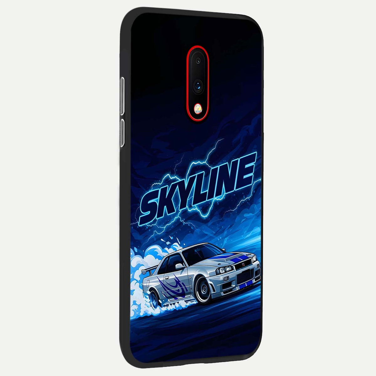  Neon Drift Beast back cover For OnePlus 7 slim fit glass case with vibrant aesthetic design