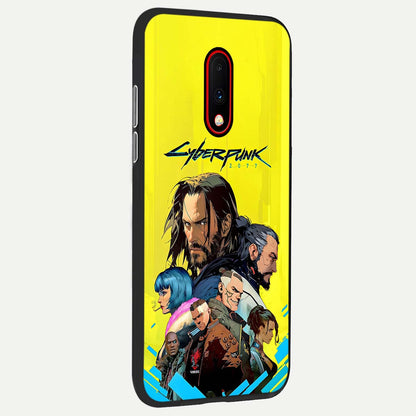  Neon Rebel Genesis back cover For OnePlus 7 slim fit glass case with vibrant aesthetic design