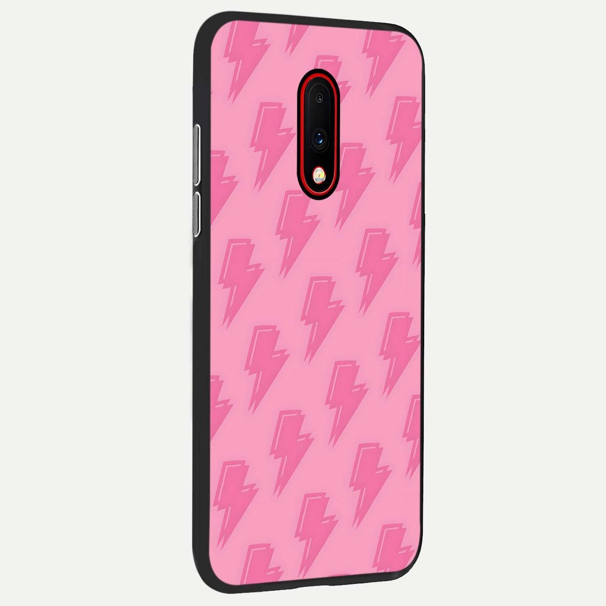 Pink Moo Magic back cover For OnePlus 7 slim fit glass case with vibrant aesthetic design