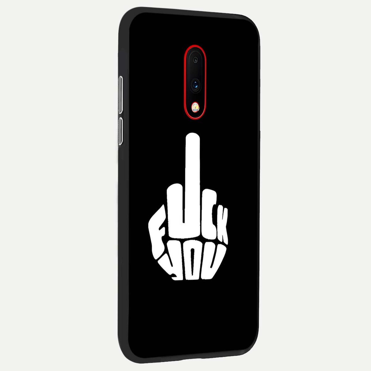  Rebel Mode On back cover For OnePlus 7 slim fit glass case with vibrant aesthetic design