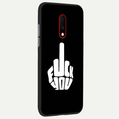  Rebel Mode On back cover For OnePlus 7 slim fit glass case with vibrant aesthetic design