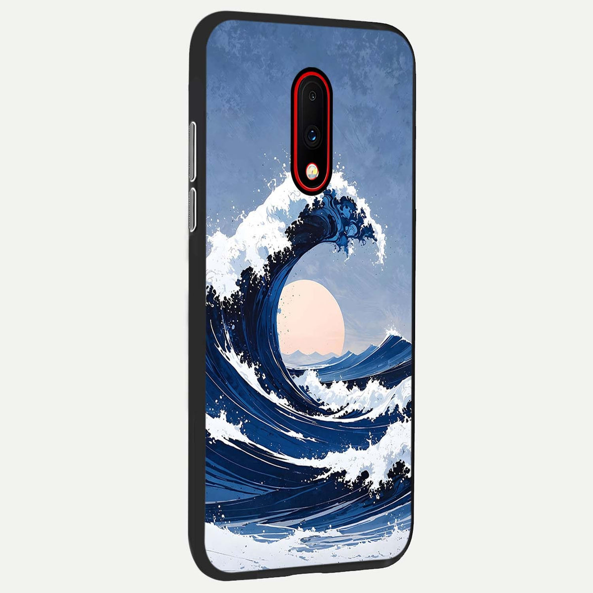  Rising Tide Power back cover For OnePlus 7 slim fit glass case with vibrant aesthetic design