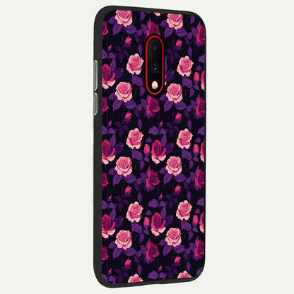  Rose Garden Twilight back cover For OnePlus 7 slim fit glass case with vibrant aesthetic design
