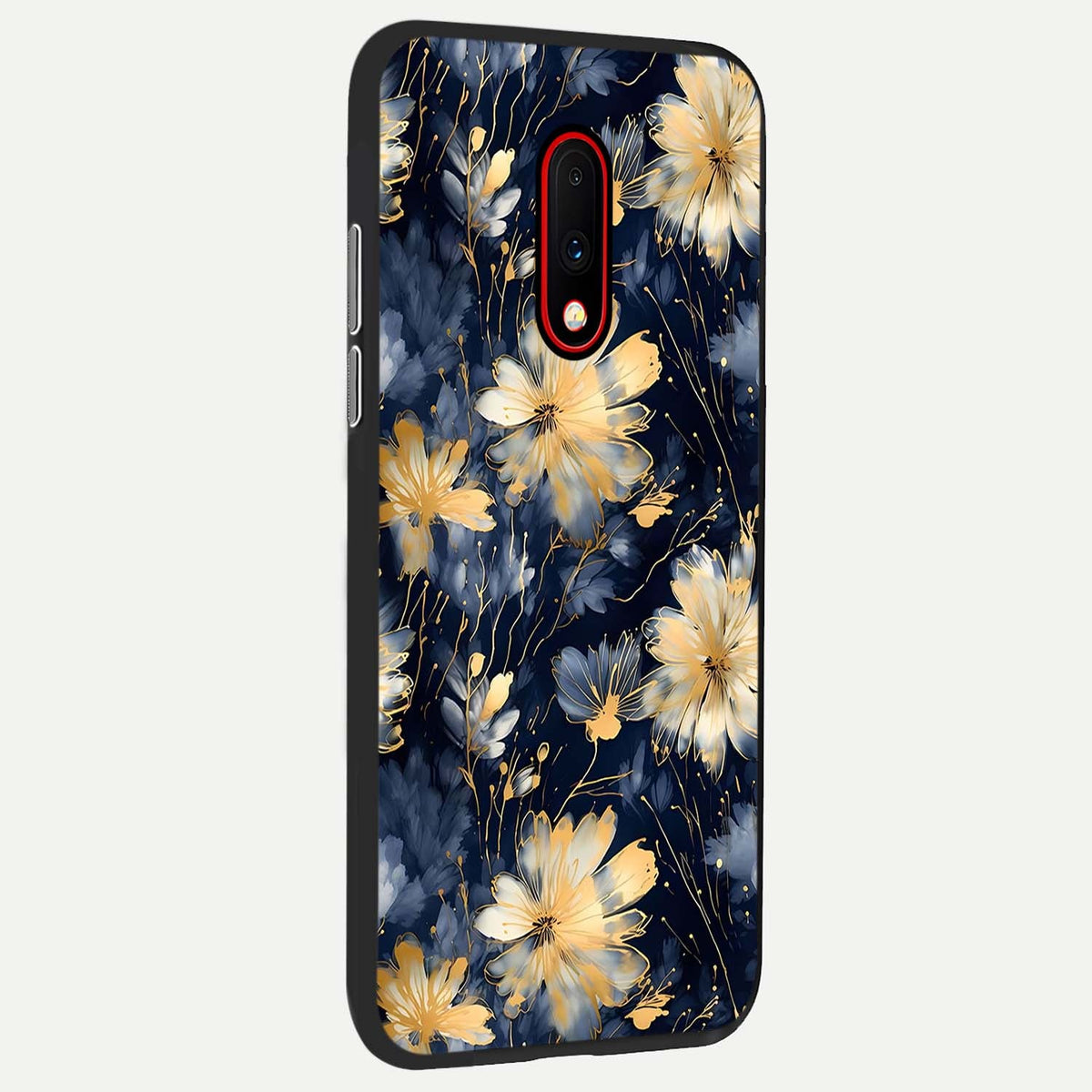  Royal Petal Dream back cover For OnePlus 7 slim fit glass case with vibrant aesthetic design