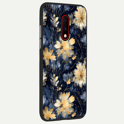  Royal Petal Dream back cover For OnePlus 7 slim fit glass case with vibrant aesthetic design