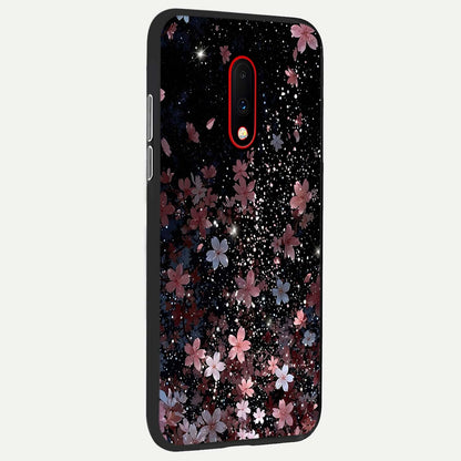  Starlit Flower Dreams back cover For OnePlus 7 slim fit glass case with vibrant aesthetic design