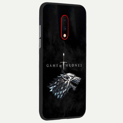  Throne Wolf Legacy back cover For OnePlus 7 slim fit glass case with vibrant aesthetic design